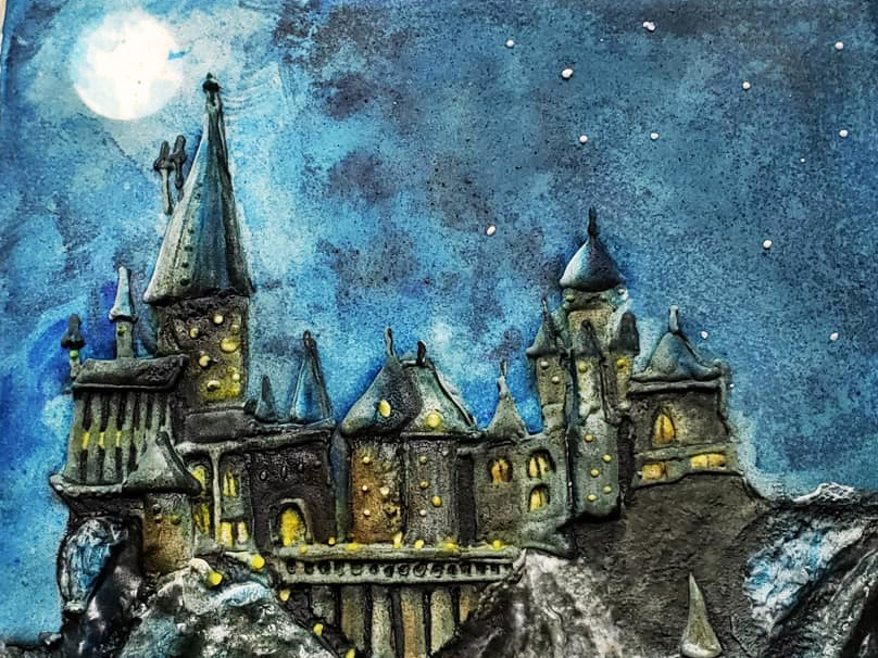 Hogwarts at Night - Royal Icing